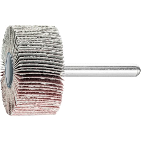 Pferd 1-1/2" x 1" Mounted Flap Wheel - 1/4" Shank - Aluminum Oxide - 320 Grit 45237